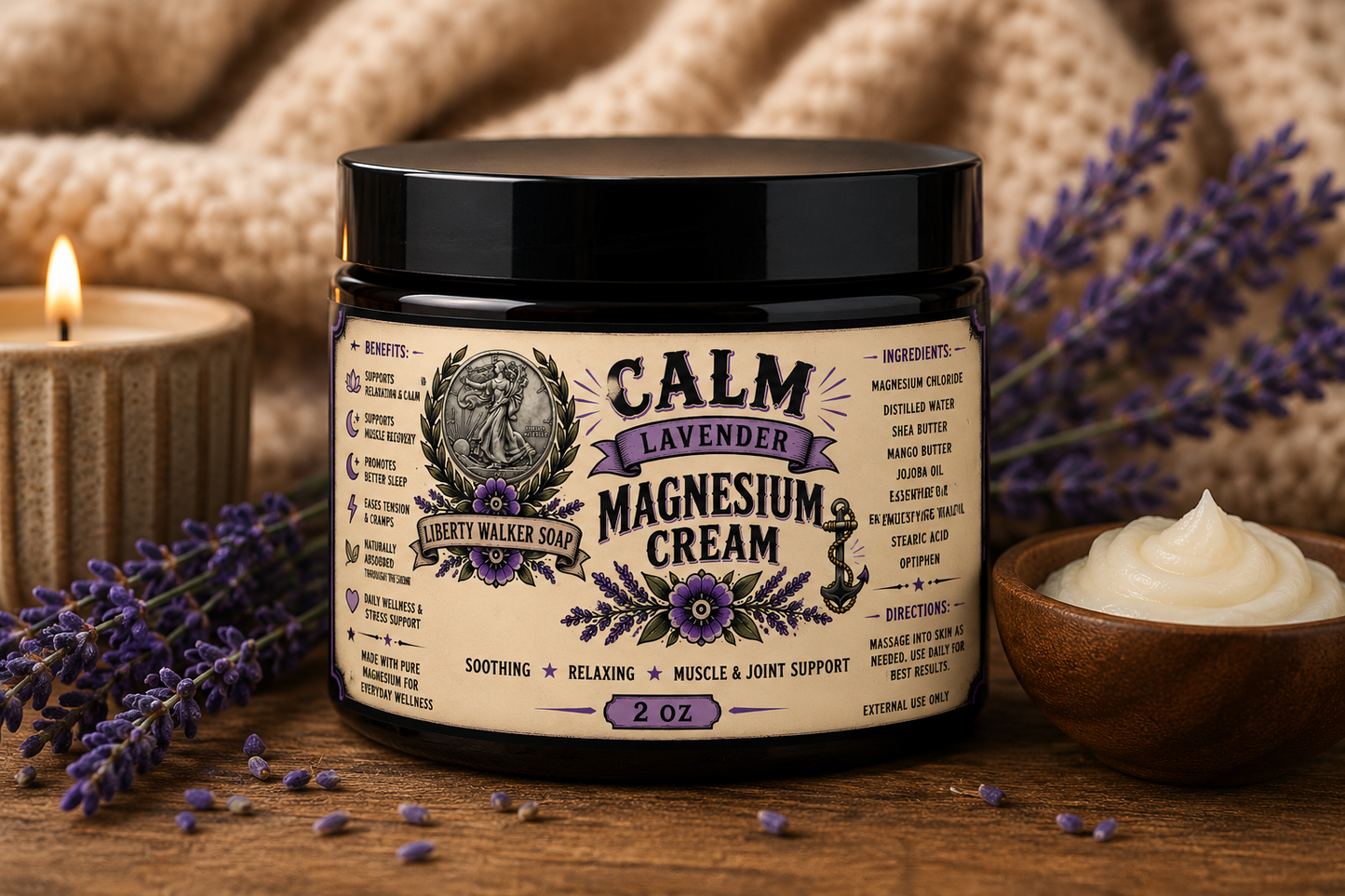 Magnesium Cream CALM Lavender